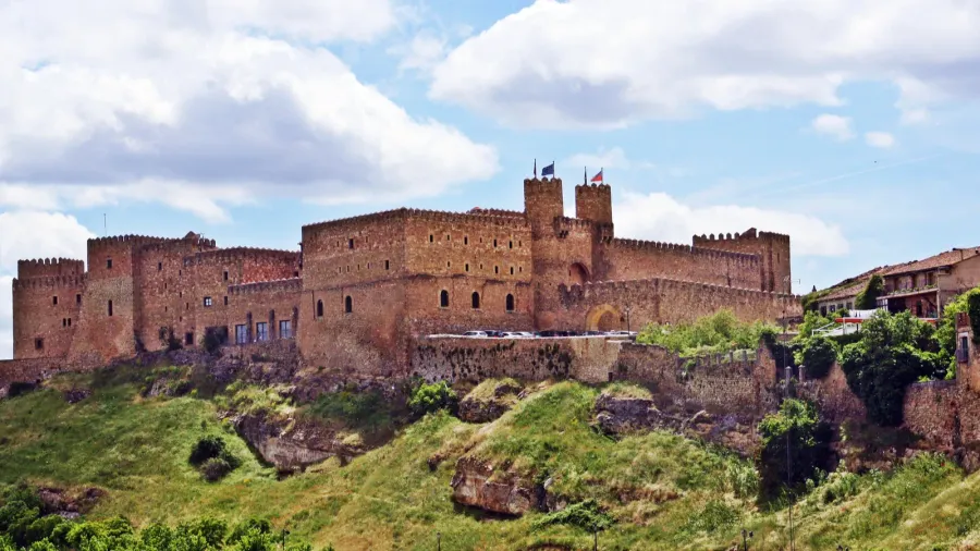 castle of the bishops in siguenza guadalajara spain