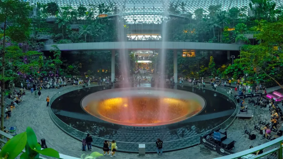 changi airport singapore  july 30th 2024 world largest indoor