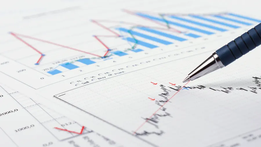 charts and graphs of sales