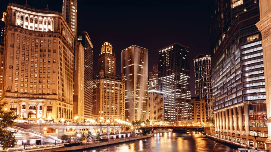 chicago at night