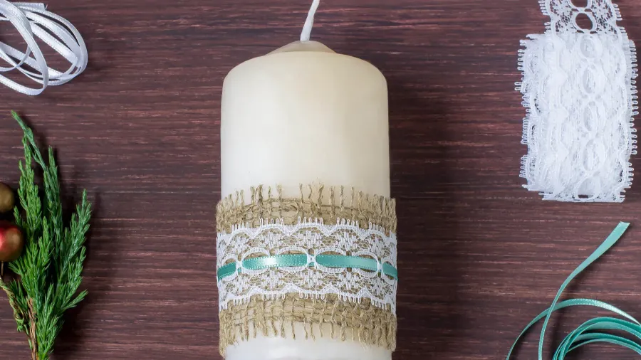 christmas decoration candles with your own hands step 4