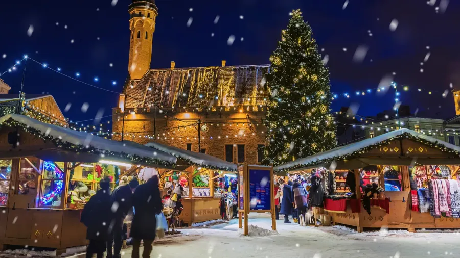 christmas market in tallinn estonia
