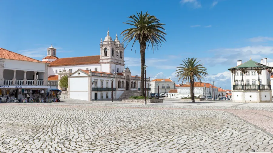 church nossa senhora da nazare sanctuary in nazareth portugal