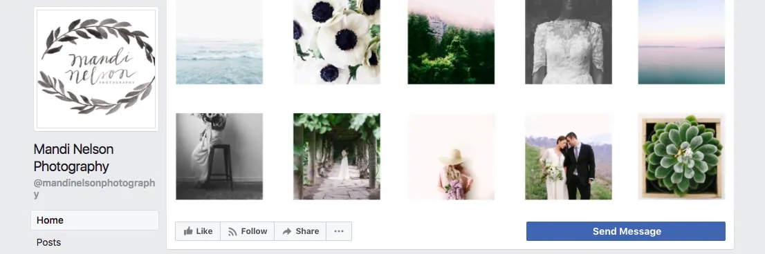 Facebook page cover inspiration - abstract collage