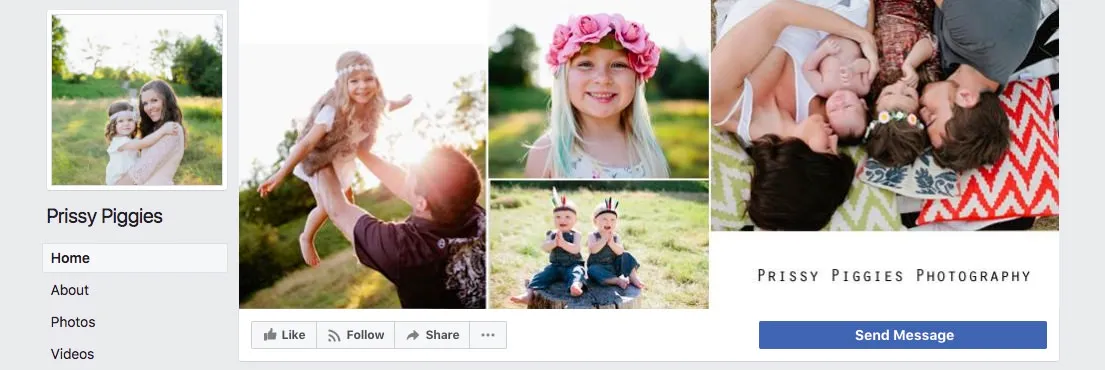 Facebook page cover inspiration - mixed collage