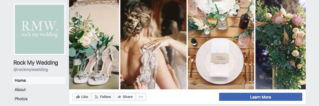 Facebook page cover inspiration - collage