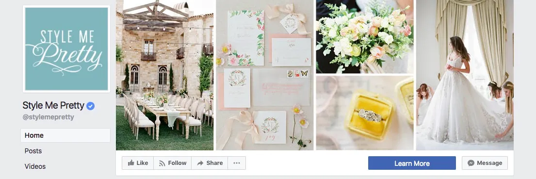 Facebook page cover inspiration - mixed collage