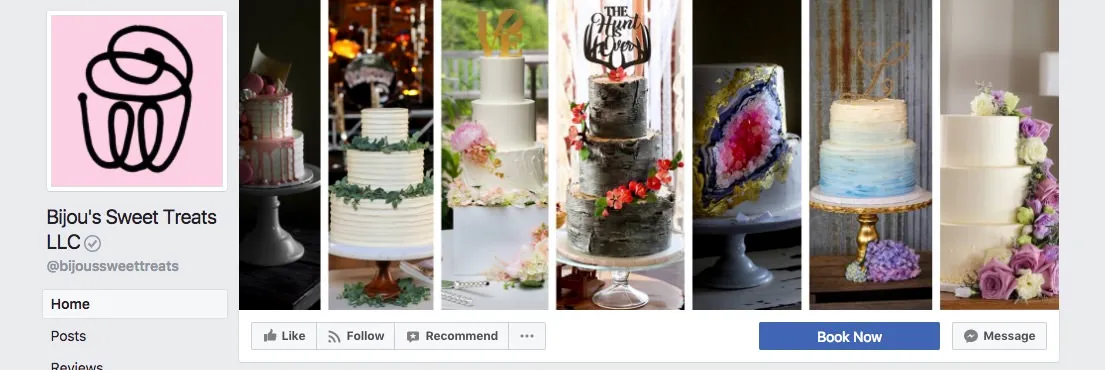 Facebook page cover inspiration - collage in multiple columns