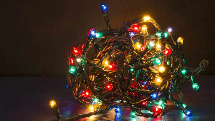 colorful christmas lights
