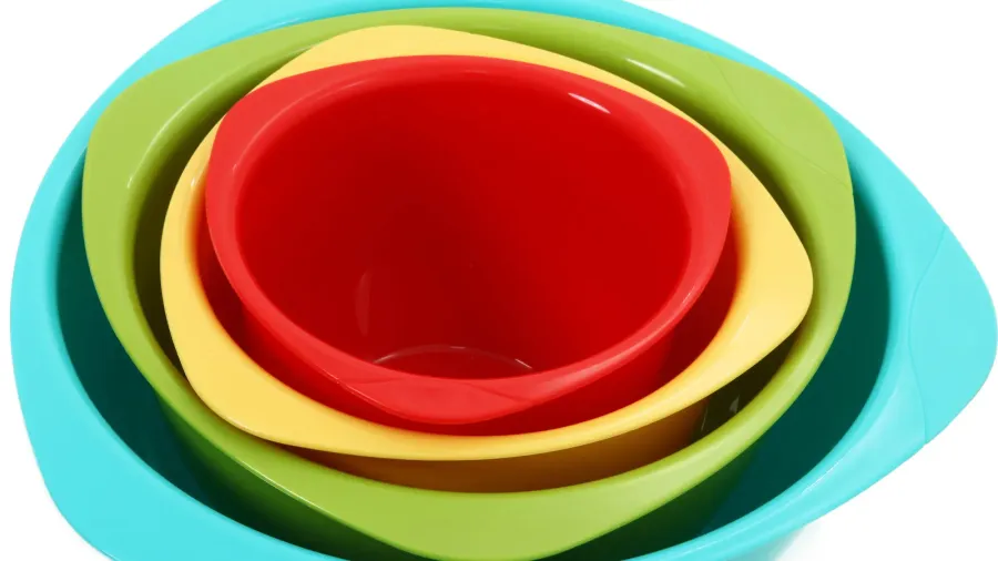colorful mixing bowls