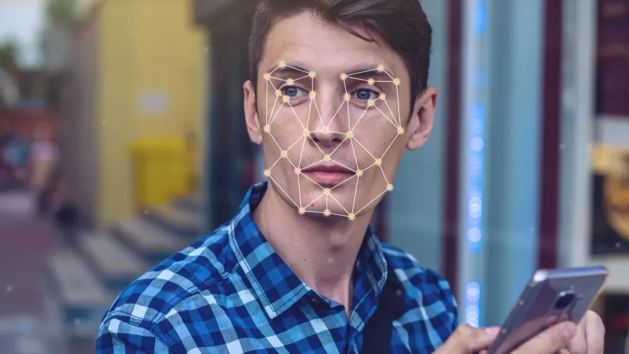 concept of a new technology of face recognition on polygonal