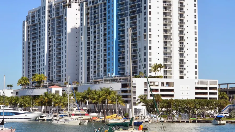 condo and marina complex