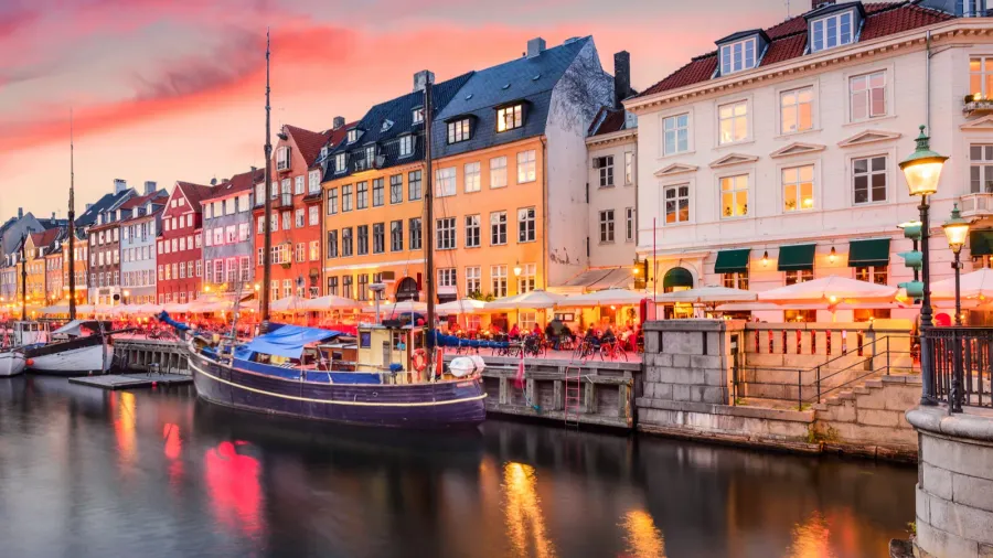 copenhagen denmark at nyhavn canal