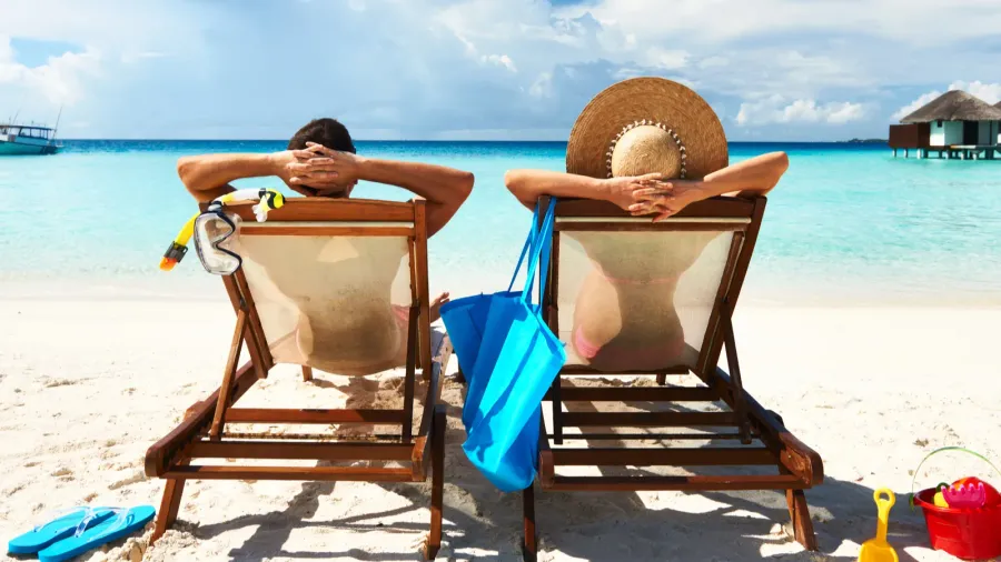 couple on a beach