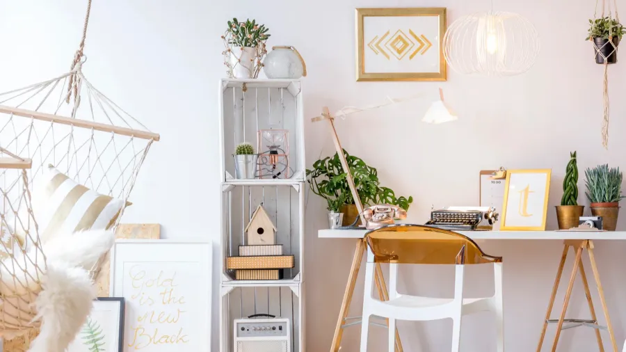 creative boho style room
