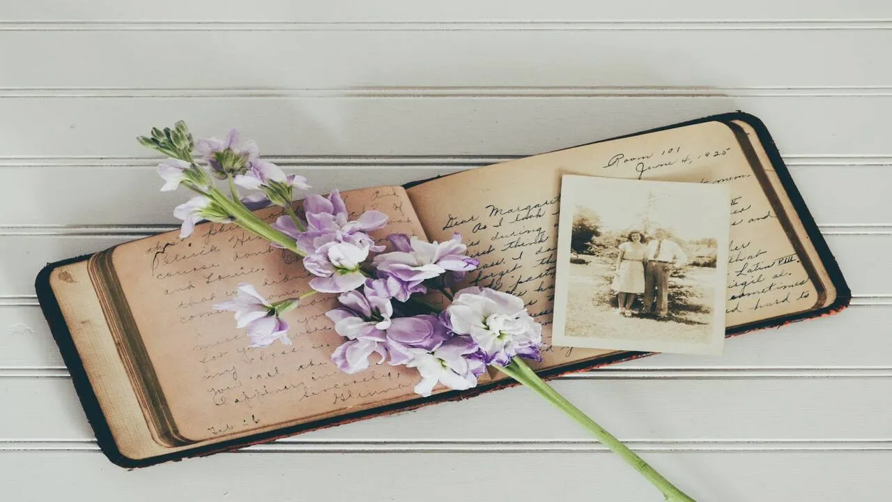 Diary with love notes