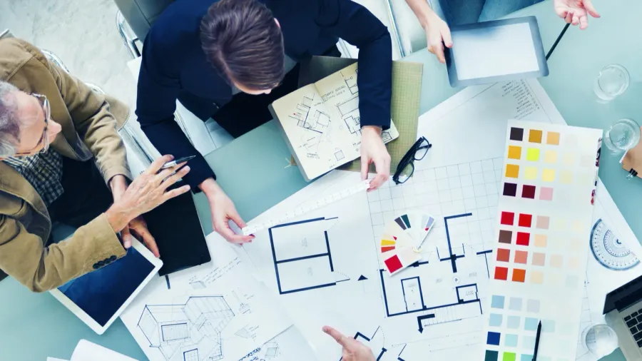 design new project teamwork concept