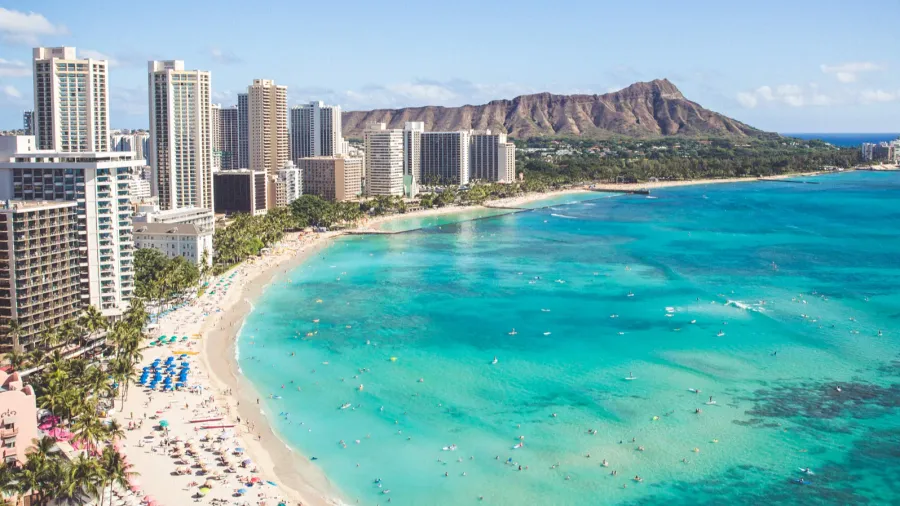 Diamond Head is a volcanic cone on Oahu, Hawaii.