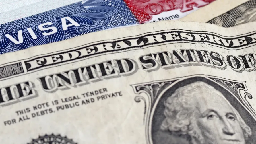 dollars and us entry visa