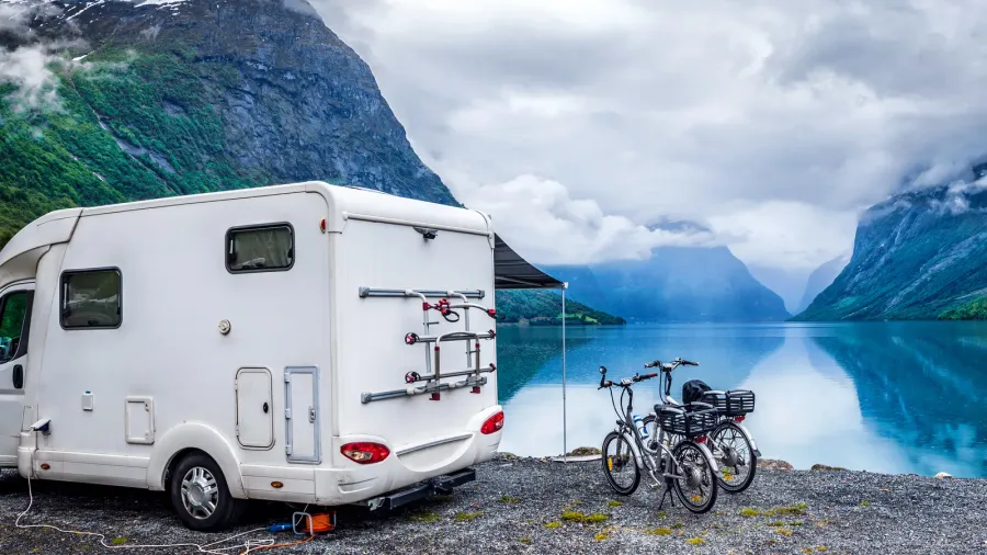family vacation travel rv holiday trip in motorhome