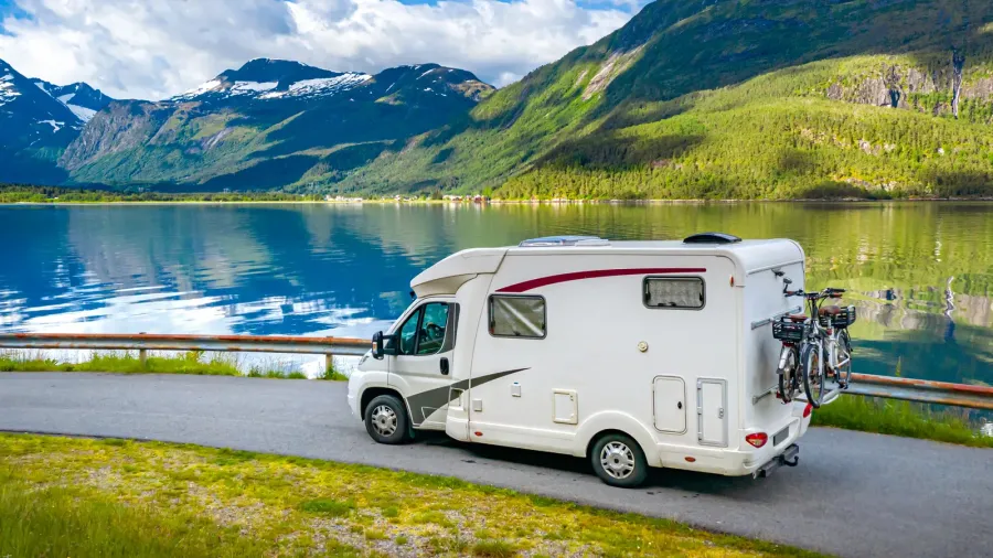 family vacation travel rv holiday trip in motorhome