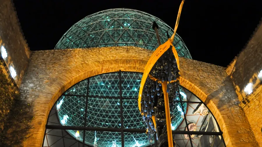 figueres spainaugust 6 the glass dome of the dali museum