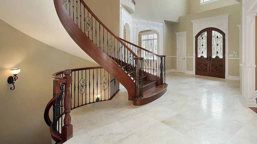 foyer and staircase in luxury home