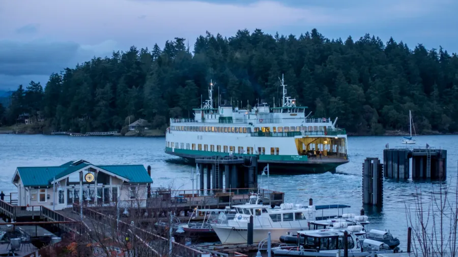 friday harbor wa usa  circa november 2021 view of