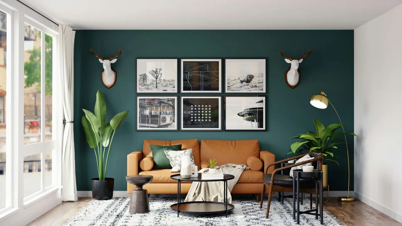 Opt for a grid layout for a sleek and modern display of artwork