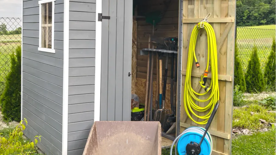 garden tools shed