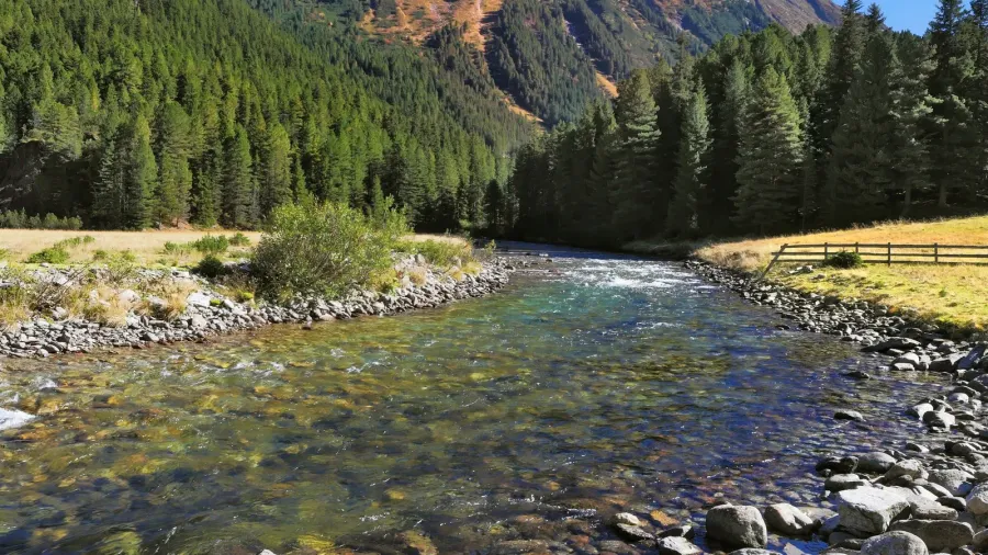 green transparent water