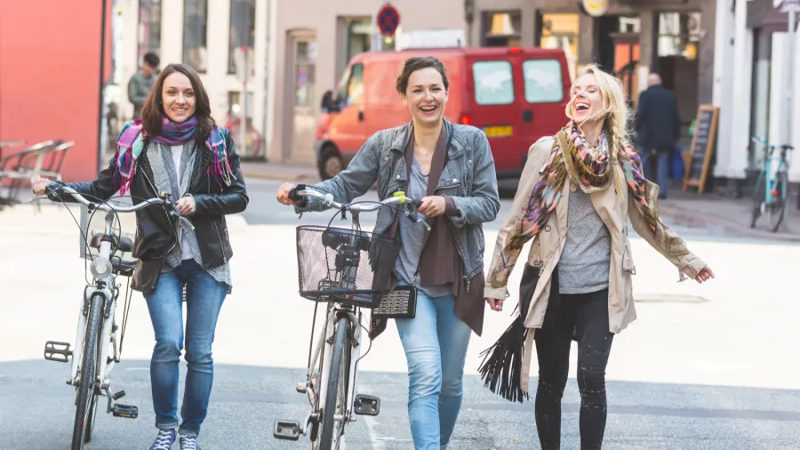 group of women walking in copenhagen