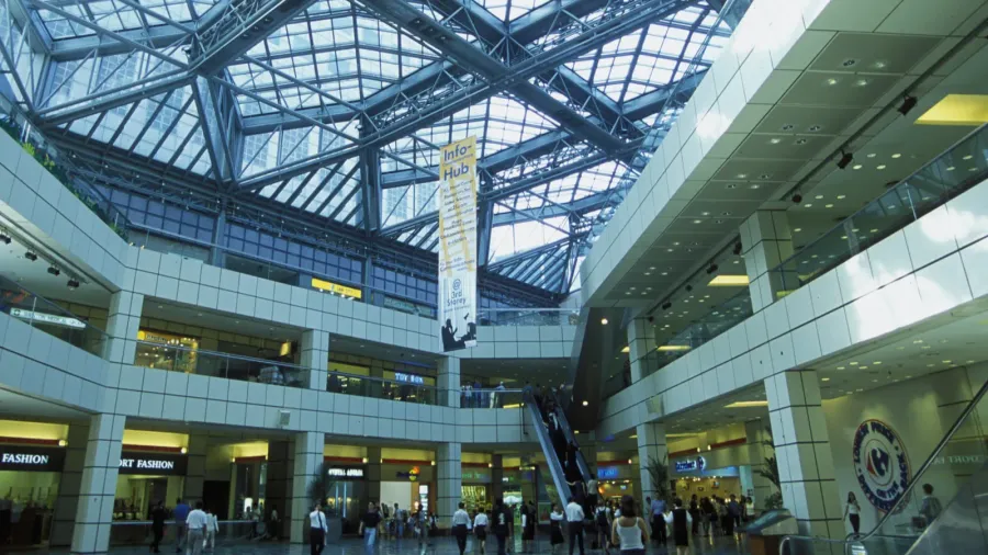 hall of airport of singapore