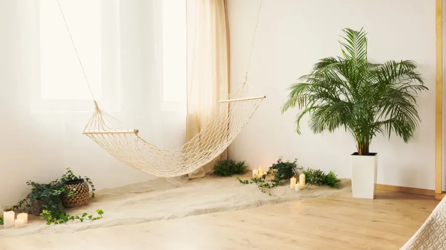 hammock in bedroom