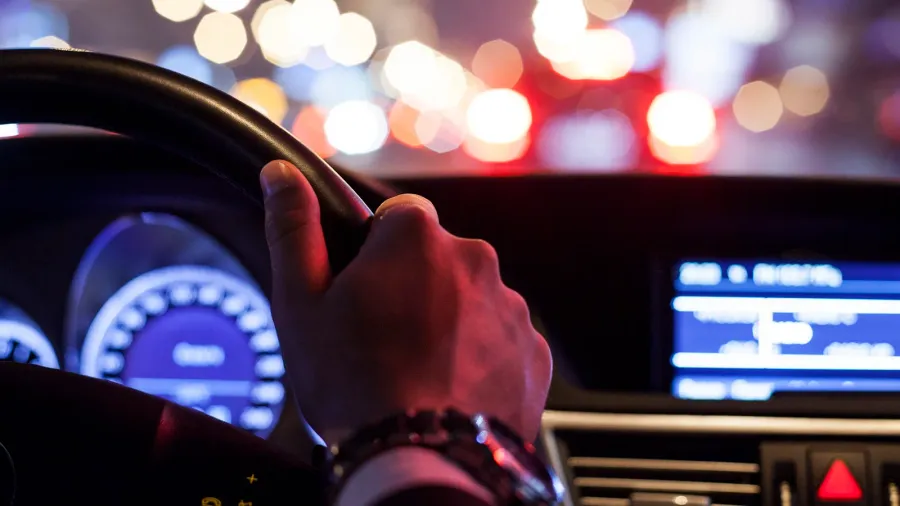 hands on wheel