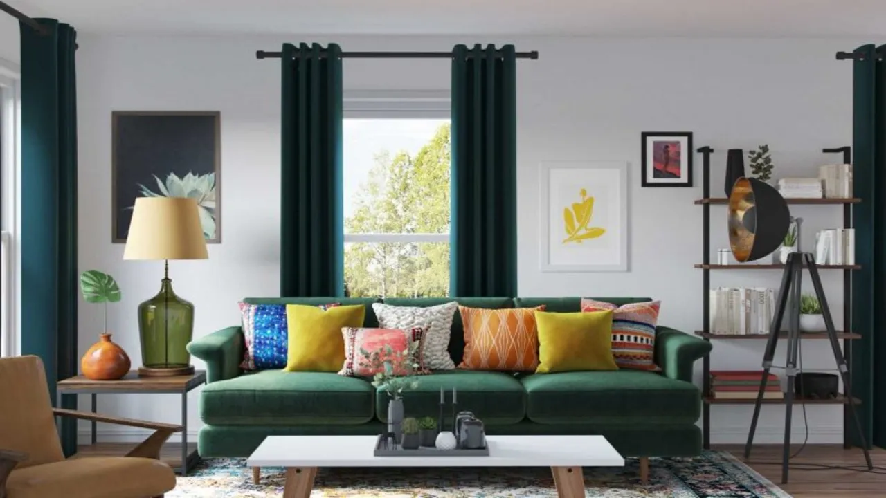 Eclectic living room