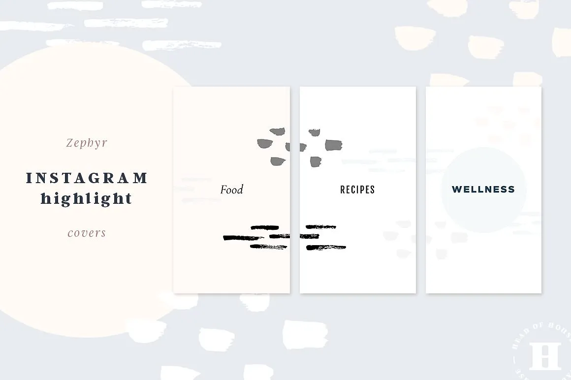 Instagram templates for story highlights - words.