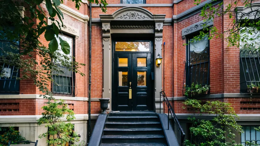 historic brick buildings in back bay boston massachusetts
