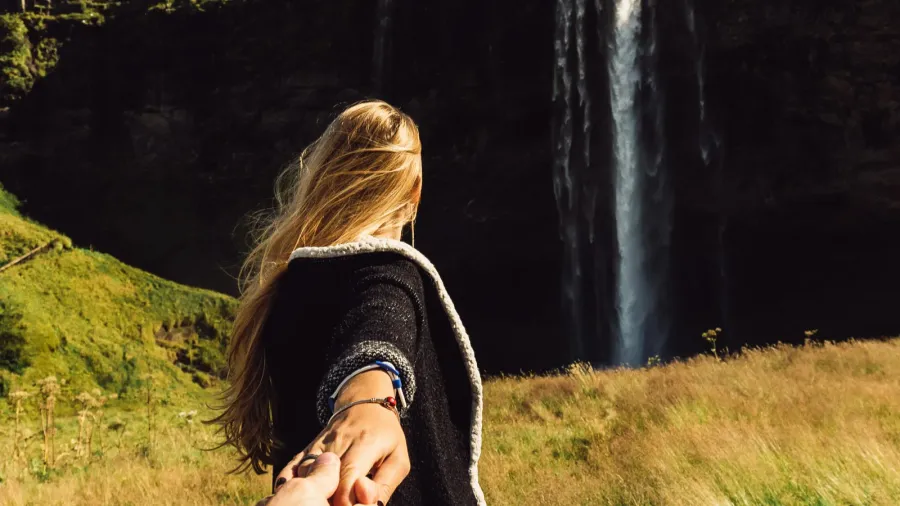 holding hands