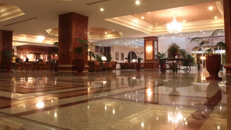 hotel lobby