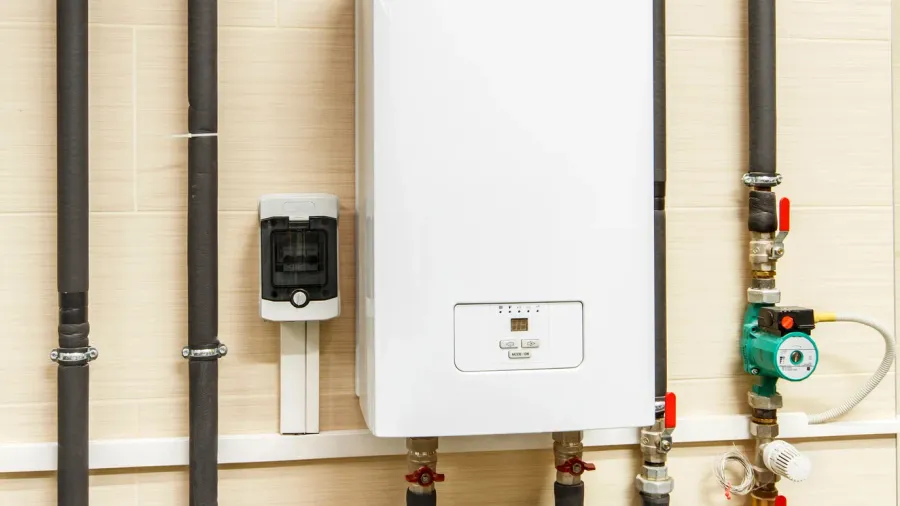 household electric water heater pump and piping