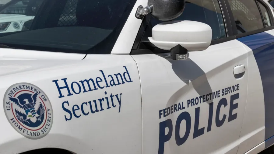 indianapolis  circa march 2022 federal protective service police vehicles