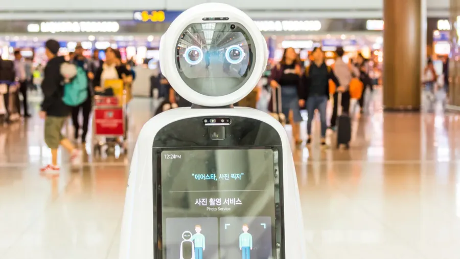 information robot at the seoulincheon international airport the primary airport