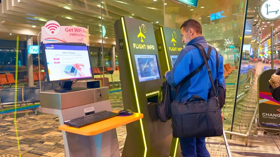 inside of changi aiport