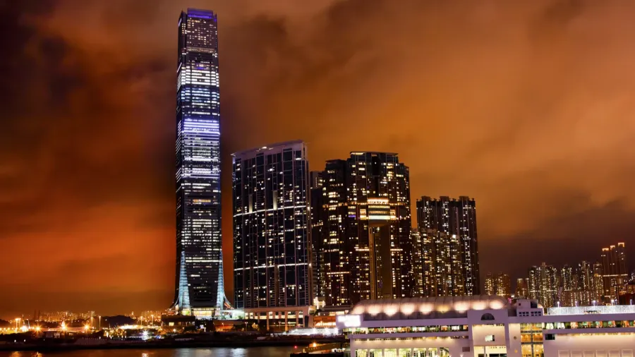 international commerce center icc building kowloon hong kong har