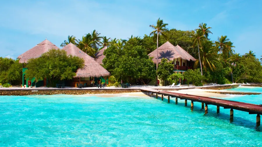 island in the ocean paradise