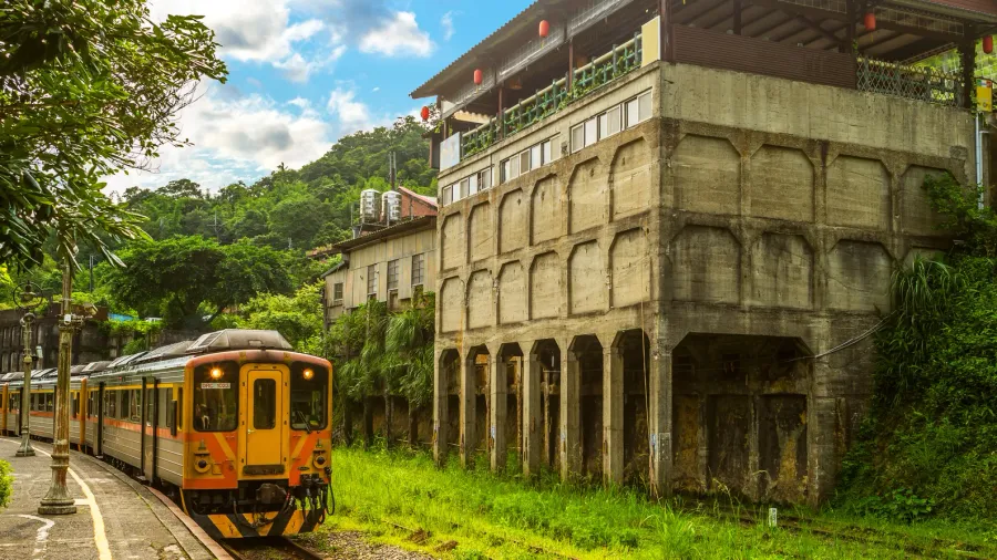 jingtong railway in new taipei city taiwan