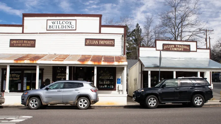julian california  february 20 2020 street scene view