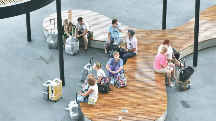 july 3 2018 cam ranh vietnam terminal international airport passengers
