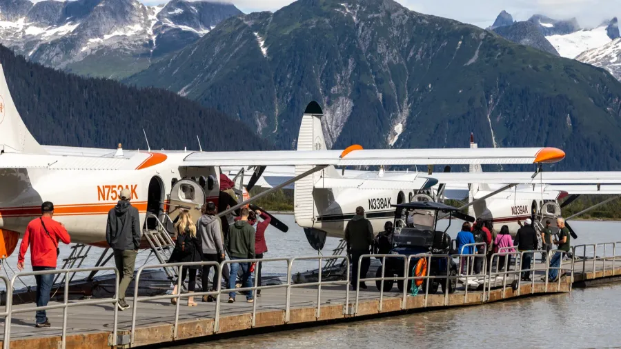 juneau alaska usa  august 19 2022 a group of